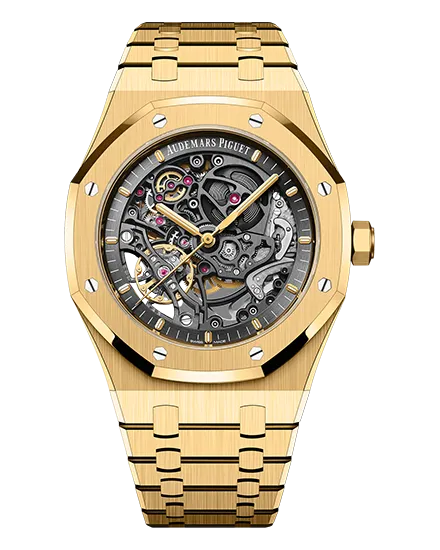 Audemars Piguet Royal Oak Openworked 41mm 15407BA.OO.1220BA.01 18-carat yellow gold case and bracelet