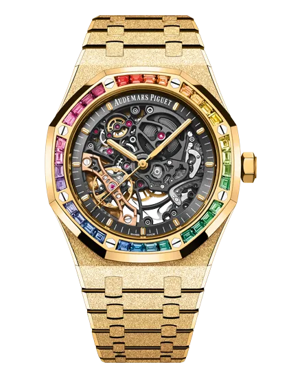 Audemars Piguet Royal Oak Frosted Gold 41mm 15412BA.YG.1224BA.01-B 18-carat Frosted yellow gold case and bracelet
