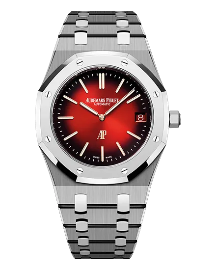 Audemars Piguet Royal Oak Jumbo Extra-Thin 39mm 16202XT.OO.1240XT.01 Titanium case and bracelet with Bulk Metallic Glass (BMG) bezel and central bracelet links