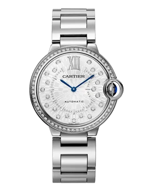 Cartier Ballon Bleu 36mm W4BB0036 Stainless steel case and interchangeable steel bracelet; sapphire crystal