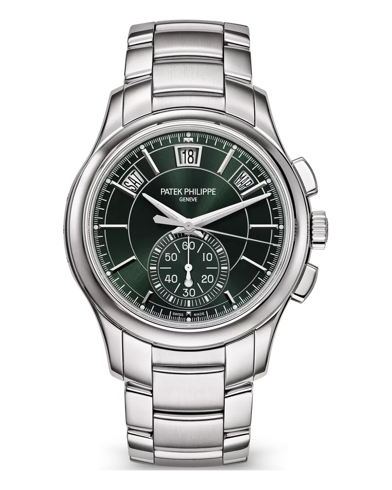 Patek Philippe Flyback Chronograph Annual Calendar 5905 5905/1A-001 Stainless steel case and integrated steel bracelet with fold-over clasp