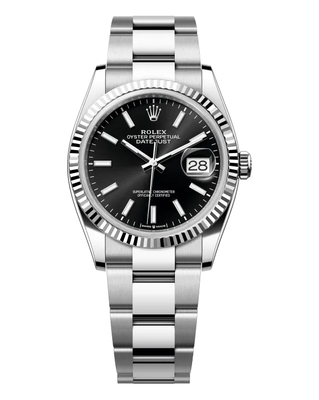 Rolex Datejust 36 126234 White Rolesor — Oystersteel case and bracelet with 18ct white gold bezel