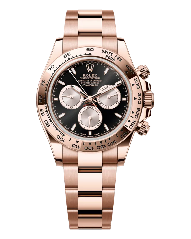Rolex Daytona 126505 18k Everose gold case and Oyster bracelet
