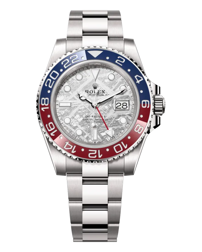 Rolex GMT-Master II 126719BLRO 18k white gold case and Oyster bracelet