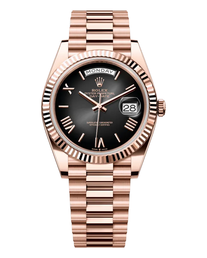 Rolex Day-Date 40 228235 18 ct Everose gold case and President bracelet