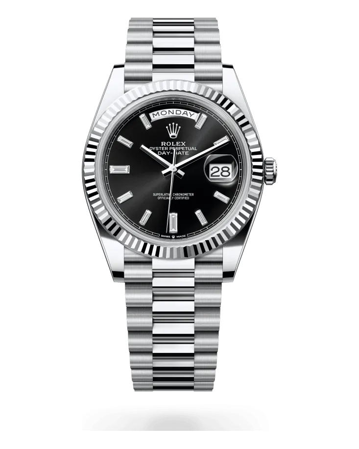Rolex Day-Date 40 228236 950 platinum case and President bracelet
