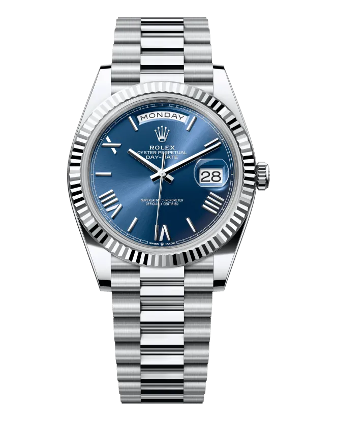 Rolex Day-Date 40 228236 950 platinum case and President bracelet