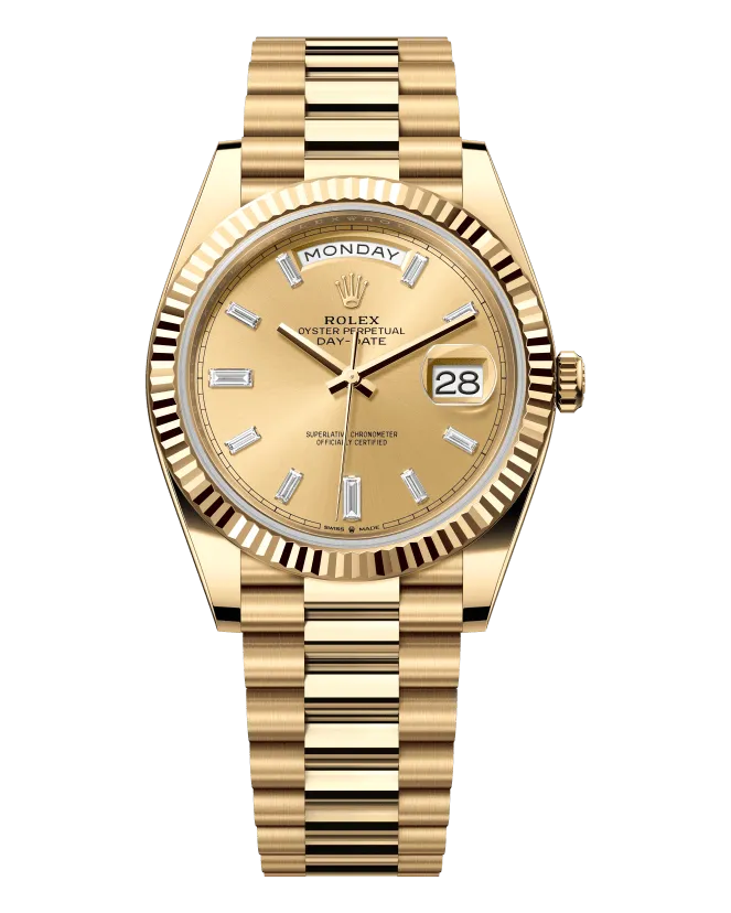 Rolex Day-Date 40 228238 18 ct yellow gold case and President bracelet
