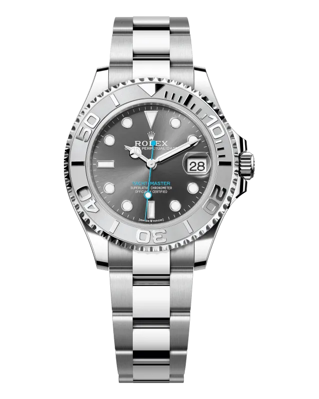 Rolex Yacht-Master 37 268622 Oystersteel case and Oyster bracelet with 950 platinum bezel (Rolesium)